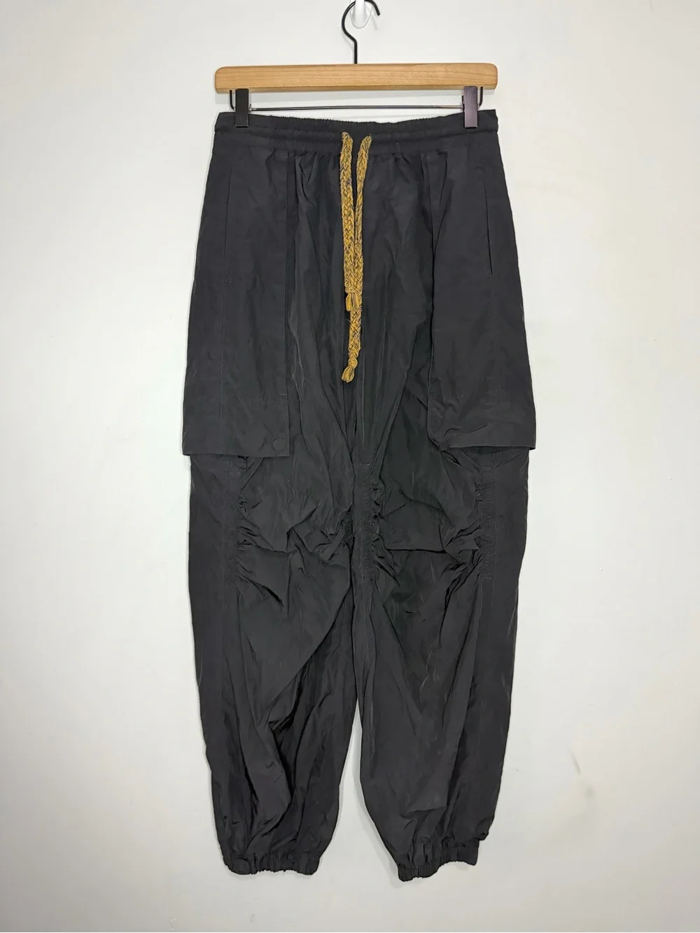 Free People Cool in Cargo Black Jogger Drawstring Track Pants size xsmall